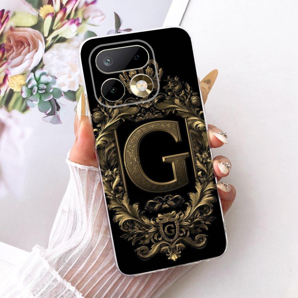 For Realme 16 Pro+ 16Pro Royal Crown Initial Letter Couple Phone Case For Realme 16 Pro Plus 5G Soft Silicone TPU Covers Bumpers