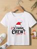 Nouă Șapcă de Crăciun T-shirt din Bumbac Imprimat pentru Fată/Băiat Verișor T-shirt de Crăciun Topuri Amuzante de Crăciun pentru Copii