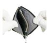 Inden-ya Coin Case F-Coin Case 08 Deer Leather Navy X Black Lacquer Dragonfly Pattern 1008-04-008 8.2cm X 10cm X 1.8cm L-shaped Zipper Coin Purse