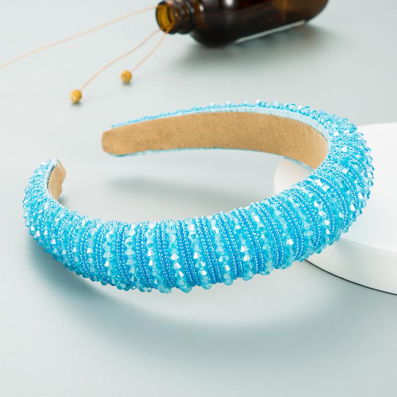 Accessories Hand-Woven Fashion Hair Tie Beads Headband Female Sponge Simple Hair