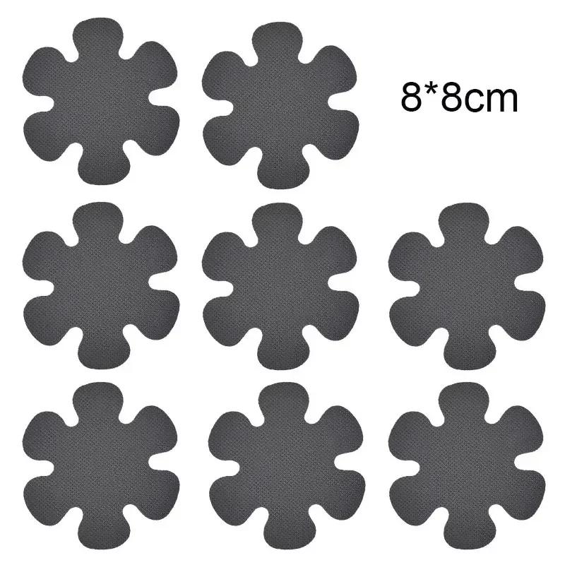 6/12/20PCS Anti Slip Bathtub Stickers Waterproof Flower Shaped Self-Adhesive Safety Shower Anti-Slip Appliques for Home Bathroom