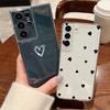 Capa de Celular com Padrão de Corações Pequenos Para Samsung Galaxy S26 S25 S24 S23 Ultra S22 Plus S24 S21 FE S25 Edge Capa Macia de TPU Transparente