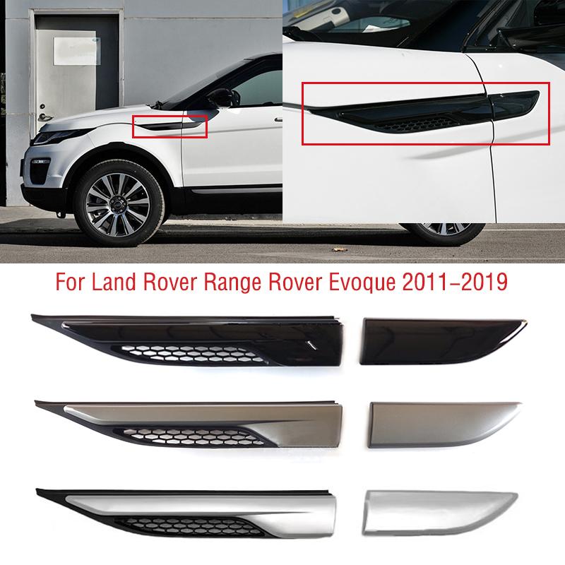 For Land Rover Range Rover Evoque 2011- Car Front Door Fender Grille Leaf Plate Air Outlet Decoration Cover