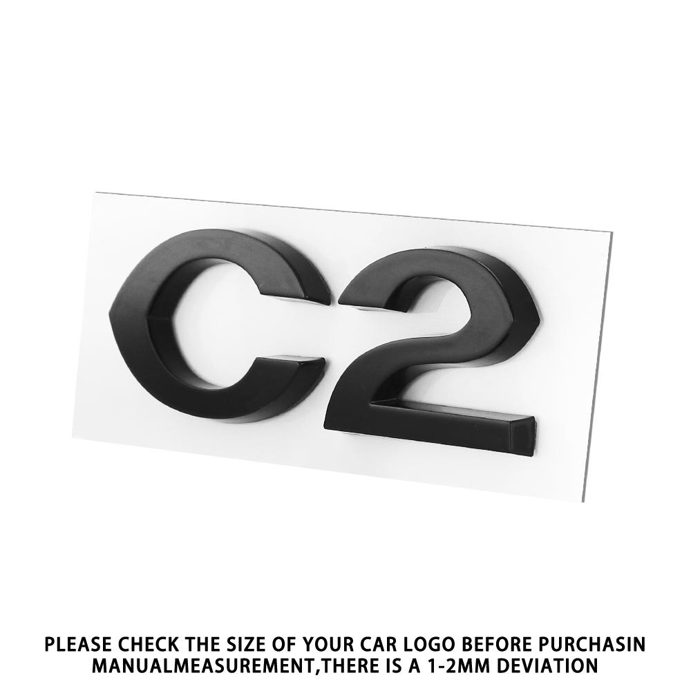 AFD1 1pcs 3D ABS Car Letter Badge Sticker Car Body Trunk Decorative Sticker For Citroen C2 C4 C5 Aircross VTS C-ELYSEE Berlingo C4L