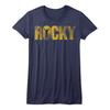 T-shirt da Donna Rocky Balboa Logo Vintage Film Campione Pesi Massimi Boxe Top