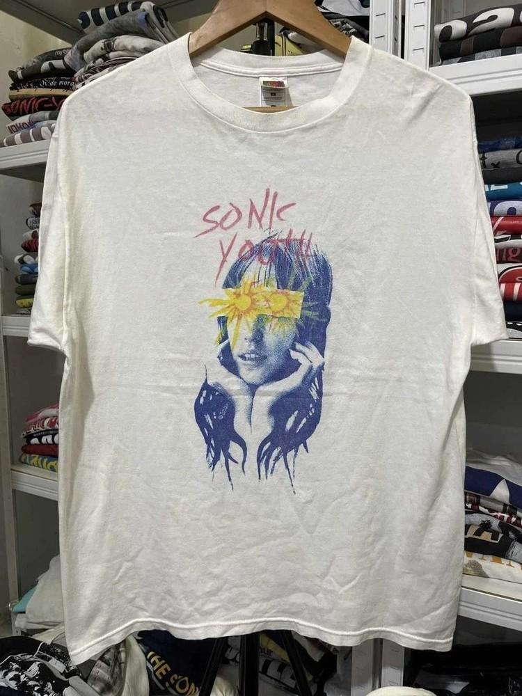 90s Sonic Youth White Color Reprint Gift Fan Shirt Men Women Unisex T-Shirt