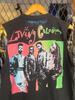 Vtg 80s Living Colour Grafische Line-up Band T-shirt / Vintage Band Tee Verweerd