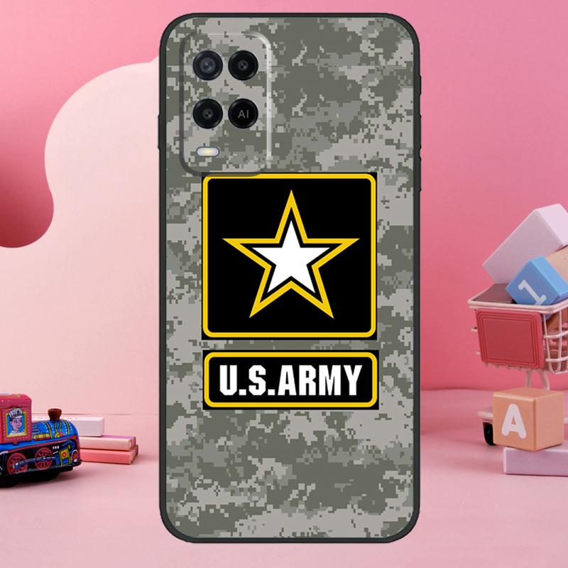 Camo Military Army Case For Oppo A5 Pro A15 A17 A57 A77 A18 A38 A58 A78 A98 A94 A74 A54 A16 A76 A96 A40 A60 A80