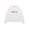 Balenciaga Script Logo Crewneck Sweatshirt 'White' Men's 697869TMVB59040