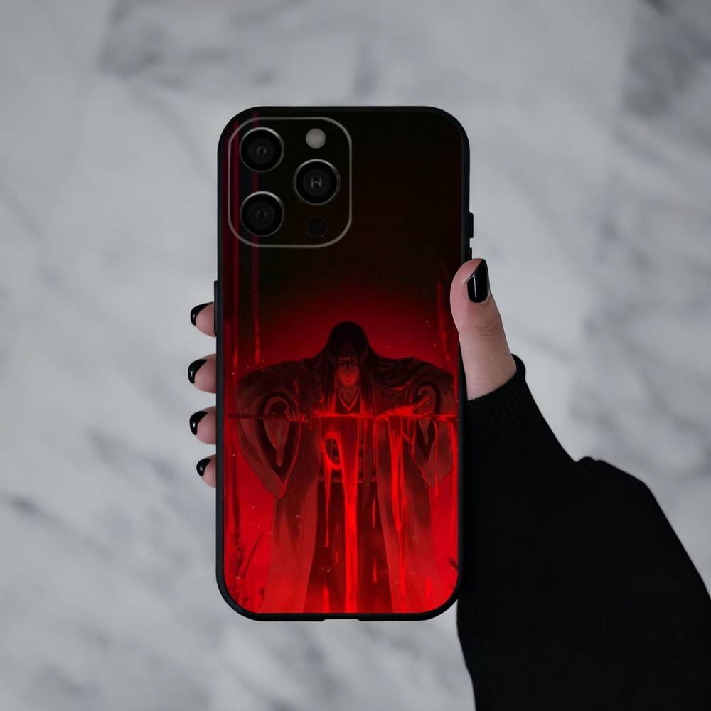 R-Retsu Unohana B-Bleachs  Phone Case For iPhone 17pro,16,15,14,13,12,11 Plus,Pro Max,XS,Soft Silicone Black Cover