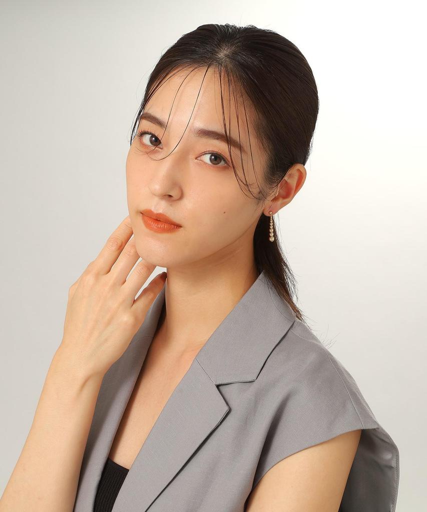 Earrings K10 Hollow Ball Gradient Stud Earrings 40576549 Yellow Gold 00 [Kokoshnik] Women's (100)
