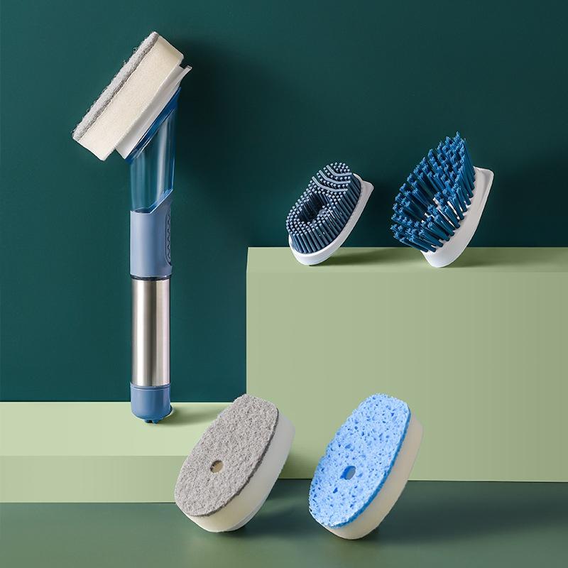 Pot-washing Brush Storage Pot-washing Brush Kitchen Utensils Cleaning Tools Household Does Not Hurt Pot Can Add Liquid Brush