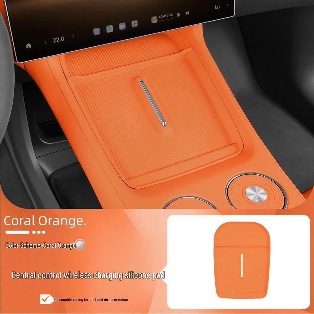 Silikon-Anti-Rutsch-Pad für Xiaomi YU7 Wireless Charger: Auto-Aufbewahrungsbox und Becherhalter-Schutz