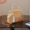 Handbag New Song Jinbao Retro Flower Cheongsam Dinner Bag Ladies Crossbody Bag Chain Party Bag