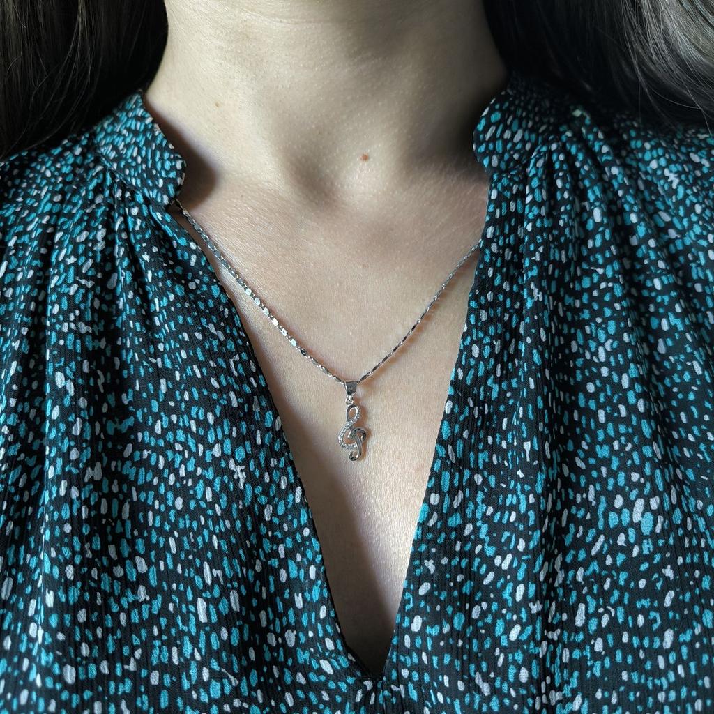 Ciondolo in argento con zirconi cubici (2191605)