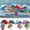 New Umbrella Cute Girl Fashion Car Ornament Lovely Cartoon Doll Exquisite and  Auto Accessories Automotive Decoration