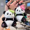 Cute Plush Panda Key Chain Stuffed Key Ring New Cartoon Panda Pendant  Car Key Pendant