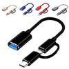1 stuks adapterkabel USB vrouwelijk naar micro USB mannelijk converteradapter LM