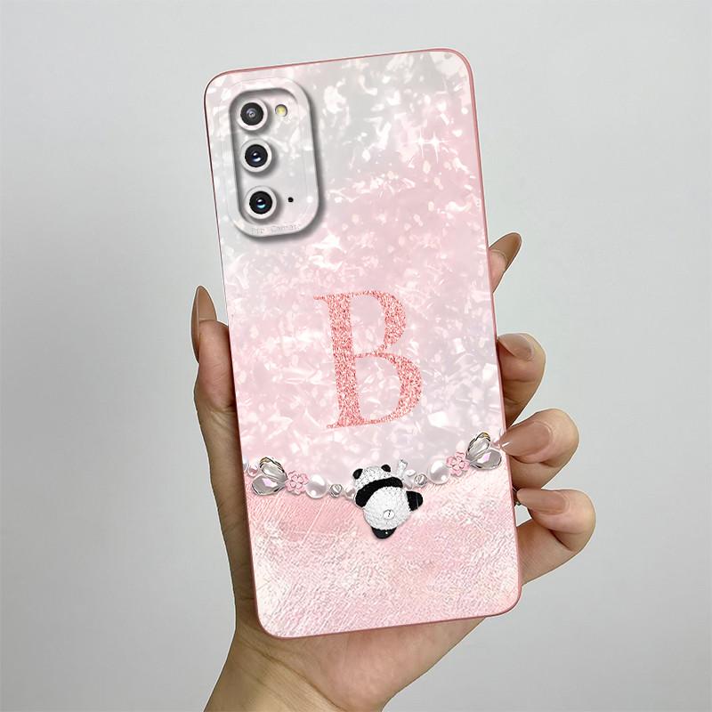 For Samsung Galaxy S20 Case S20FE Soft Silicon Back Cover Cute Panda Letters Phone Case For Samsung S20 FE Plus Case S 20 Capa