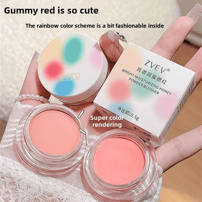 Blush Cream Natural Matte Brightening Contouring Rouge Plate Waterproof Long-lasting Setting Daily Cosmetics Students Fashionable Makeup for Women