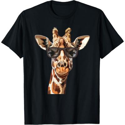 Tričko s girafími slunečními brýlemi