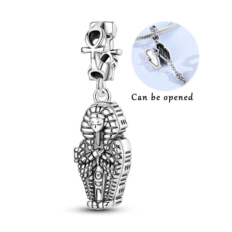Original Charms Bead Copper Butterfly Tulip Cherry Blossom Mushroom Cat Charm Fit Bracelet Bangle Women Diy Jewelry