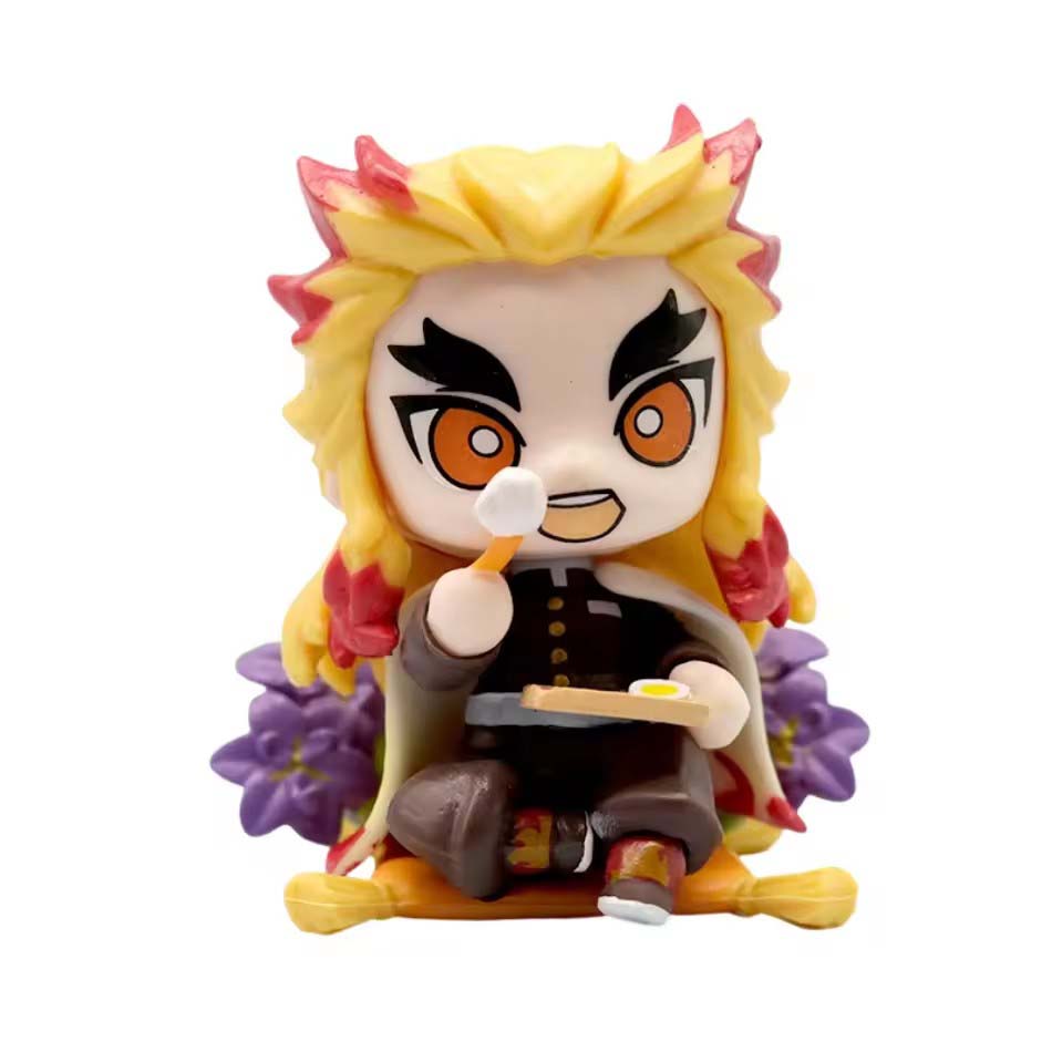 Anime Demon Slayer Modell Tanjiro Kamado Nezuko Cartoonfigur PVC Modell Ornament Kind Weihnachts- Halloween-Geschenk