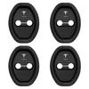 TKVLN1 4Pcs Silicone Anti-collision Car Door Lock Protection Cover Auto Styling for Tesla Model 3 Model Y 2020 Keychain Car Accessories