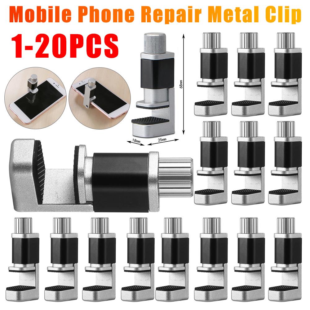 1-20PCS Adjustable Metal Clip for Phone Screen Universal Cellphone Repair Tools LCD Display Screen Fastening Fixing Clamp Tool