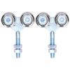 2Pcs Door Hanging Wheel Pulley Roller Glass Door Accessory for Barn Door Diameter 35mm