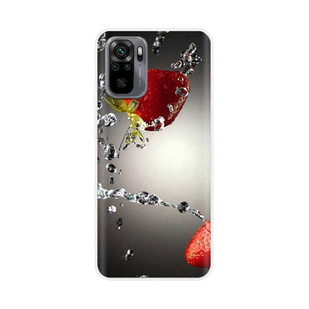 Silicone Flower Phone Case For Xiaomi Redmi Note 10 Case 6.43'' Lovely TPU Back Cover For Xiomi Redmi Note10 Pro Bumper Shells