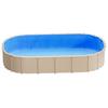 Liner de piscine ovale, 375 x 732 cm Liner de piscine UniBead pour hauteur de paroi de 120 cm, Vinyle premium, Installation facile avec rustines étanches, Conçu pour