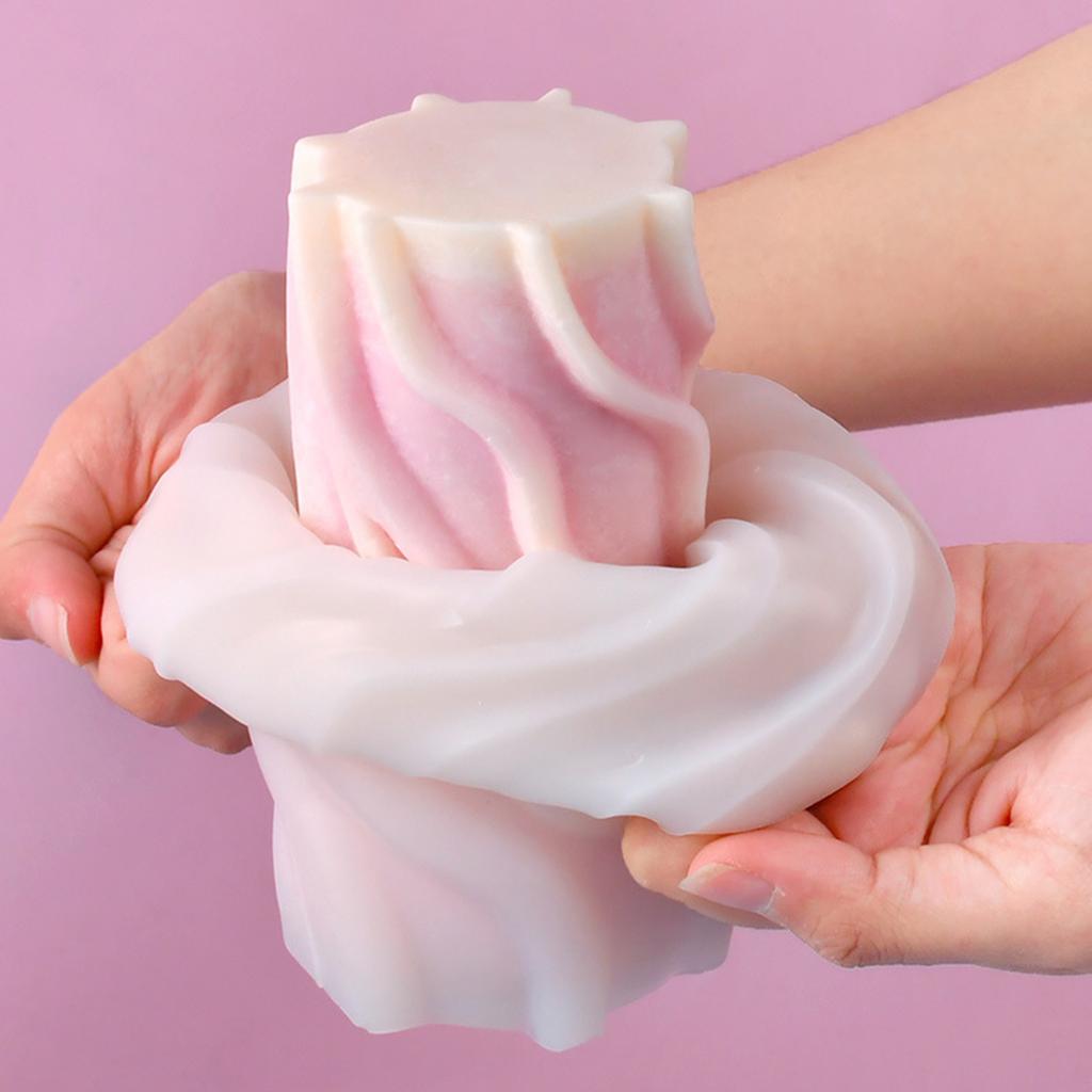 3D válec na svíčky pro výrobu svíček, mýdel, sádrových ozdob, silikonové formy na odlévání pryskyřice, DIY řemeslné, nepřilnavá forma