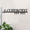 Placă Metalică Vintage Personalizată cu Nume Semn cu Numele de Familie Artă Murală Personalizată Decor pentru Casă