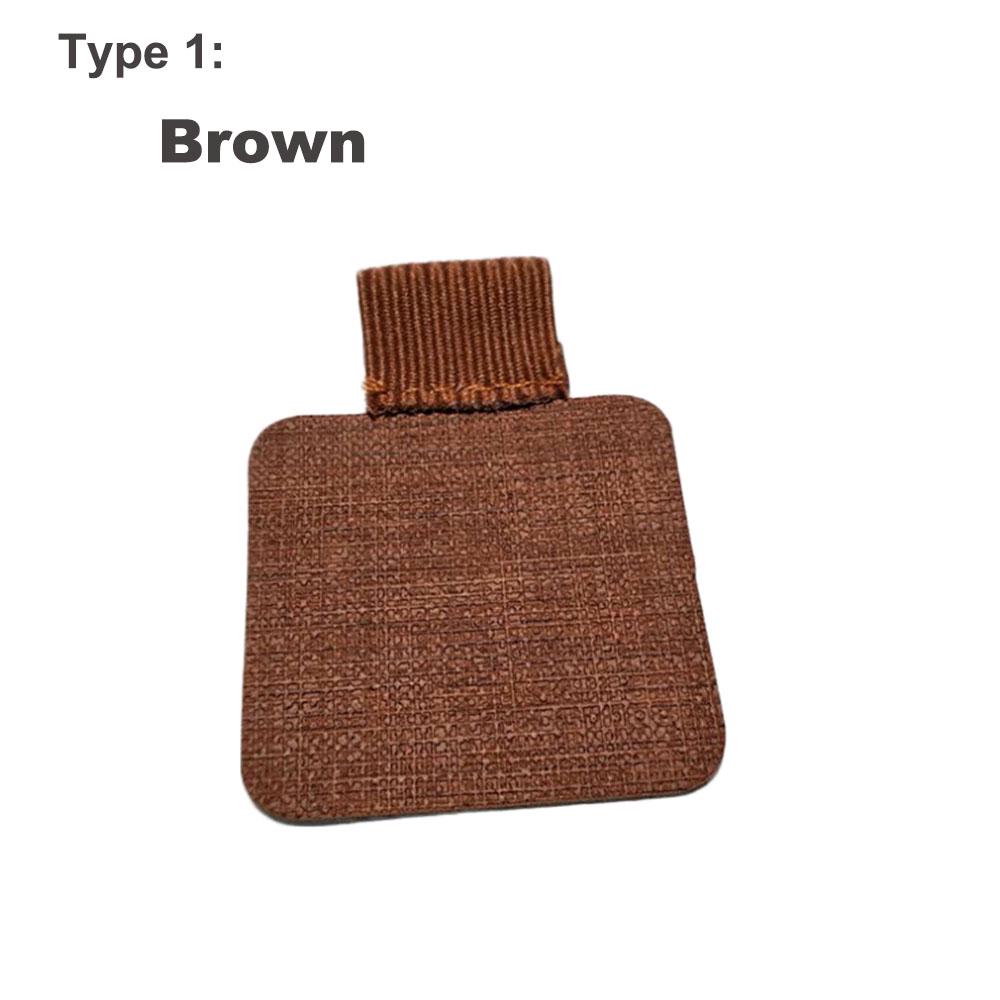 1PC Self-adhesive Pen Holder Elastic Loop Leather Pen Clips Pencil Holder for Notebooks Journals Clipboards Pen Office Supplies