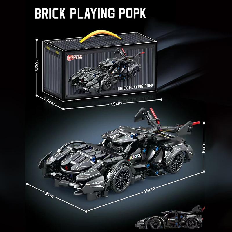 Technology Racing Car Block Model 1:20 Motion Speed Car Model Mechanical Super Block Assembly Toy Children Adult Gifts