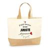 Tote Bag - PLANETEE - Petit Bazar Juriste d'Amour - Natural Jute - Multicolored - Shoulder Bag