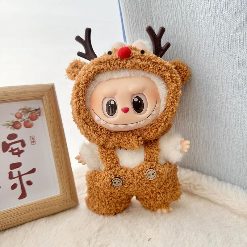 Labubu Pop Kleding Mode Dierenset voor Labubu Idol V1 V2 Poppen Kleding Accessoires 15/17cm Pluche Pop Universeel