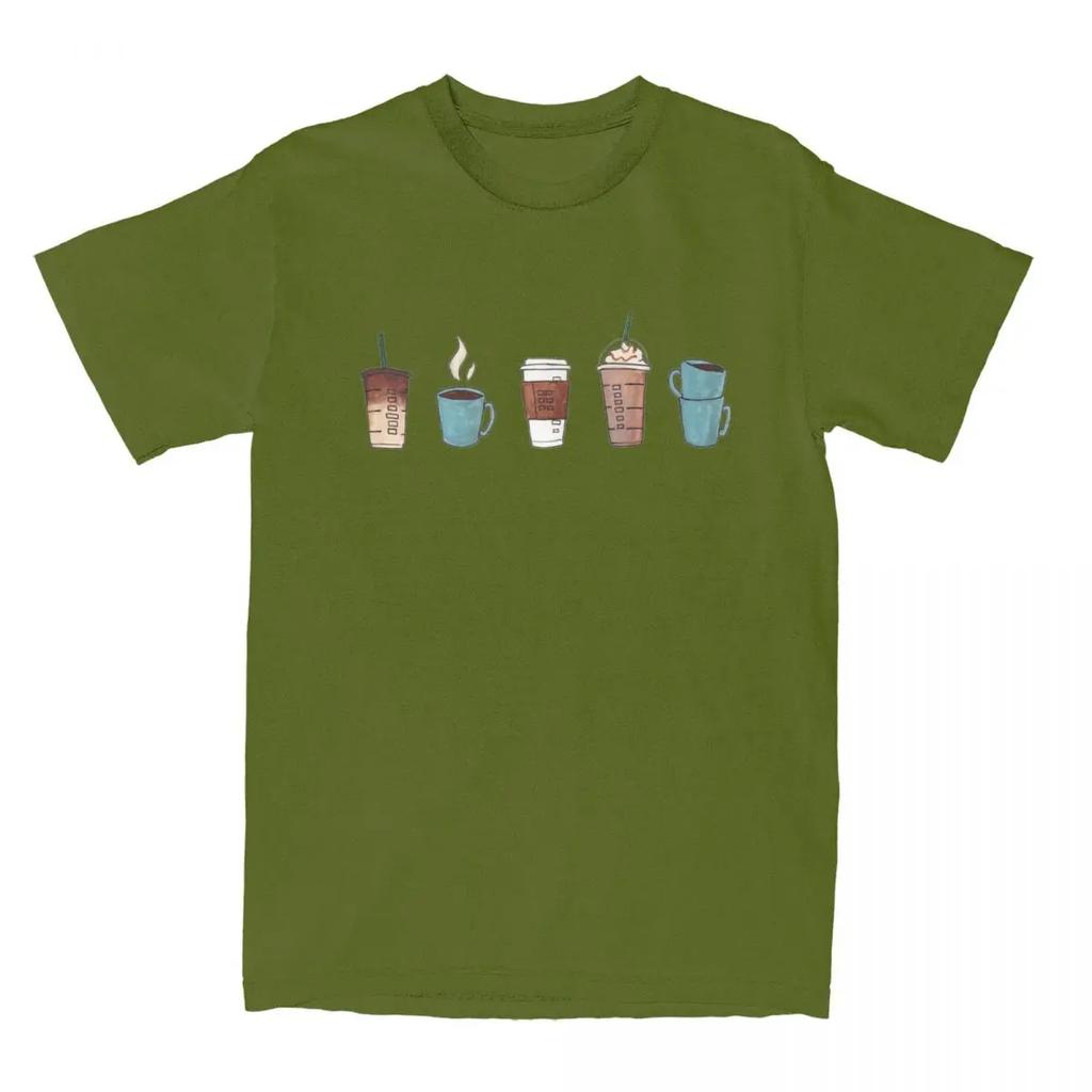 Μπλουζάκια Ρούχα Νεωτερικά T-Shirts Κλασικά Ρούχα για Άνδρες Γυναίκες Λάτρεις του Καφέ