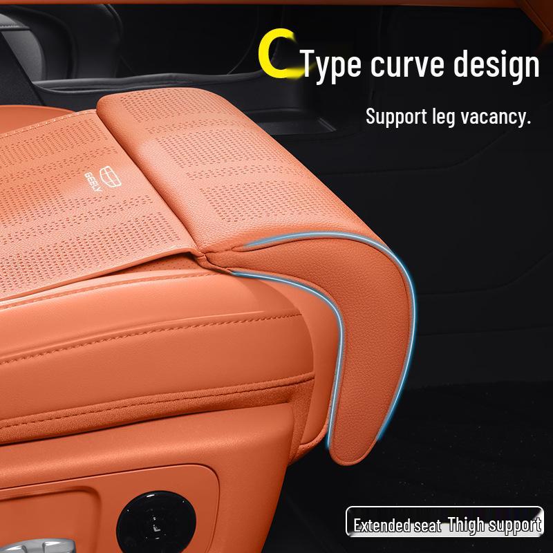 Extended Leg Support Seat Cushion for Geely Models (Xingyue L, Boyue L, Binyue L, COOL, Emgrand Galaxy L7, L6) - All Seasons Suitable.