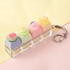 4-Key Reduce Pressure Toy Fruit Push Button Keychain Mini Keychain Pendant  Daily Use