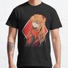 Zomer Mannen Mode Casual Overhemden Korte Mouwen Asuka Langley Soryu Evangelion Illustratie Zwarte T-shirts Oversized T-shirts