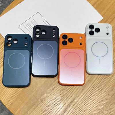 Magnetisch dun ringtelefoonhoesje met fijne perforatie voor lensbescherming voor Apple 17 Pro Max, compatibel met 16, 15, 14, 11