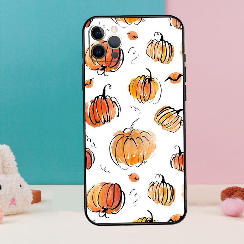 Halloween Pumpkins Phone Case For iPhone 17 Air 16 15 14 12 11 13 Pro Max 12 13 Mini 15 16 Plus 16e Cover Coque