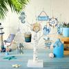 24pcs Starfish Seashell Ocean Themed Signs Ornament Wooden Sea Life Ornaments  Home Bedroom Decor