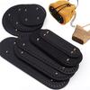 1pc Round Long Bottom For Knitted Bag PU Leather Bag Base Handmade Bottom With Holes Diy Crochet Bag Bottom Accessories