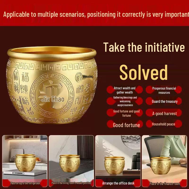 Brass Fortune & Prosperity Jar