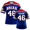Men Clothing Off Campus T-shirt Briar University Jersey Graham 44 22 DI LAURENTIS 66 Tucker46 Tee V-neck Short Sleeve Soft T-shirt