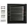 Ventilation Grille - KOTARBAU - 165x165 Mm - Metal - Black Mosquito Net - Permanent Air Exchange