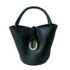 Stylish Vintage Bucket Bag Women PU Leather Crossbody Handbag Small Size Streetwear Chic Multiple Colors